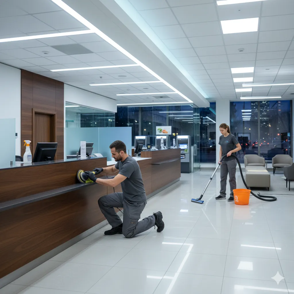 Commercial cleaning example