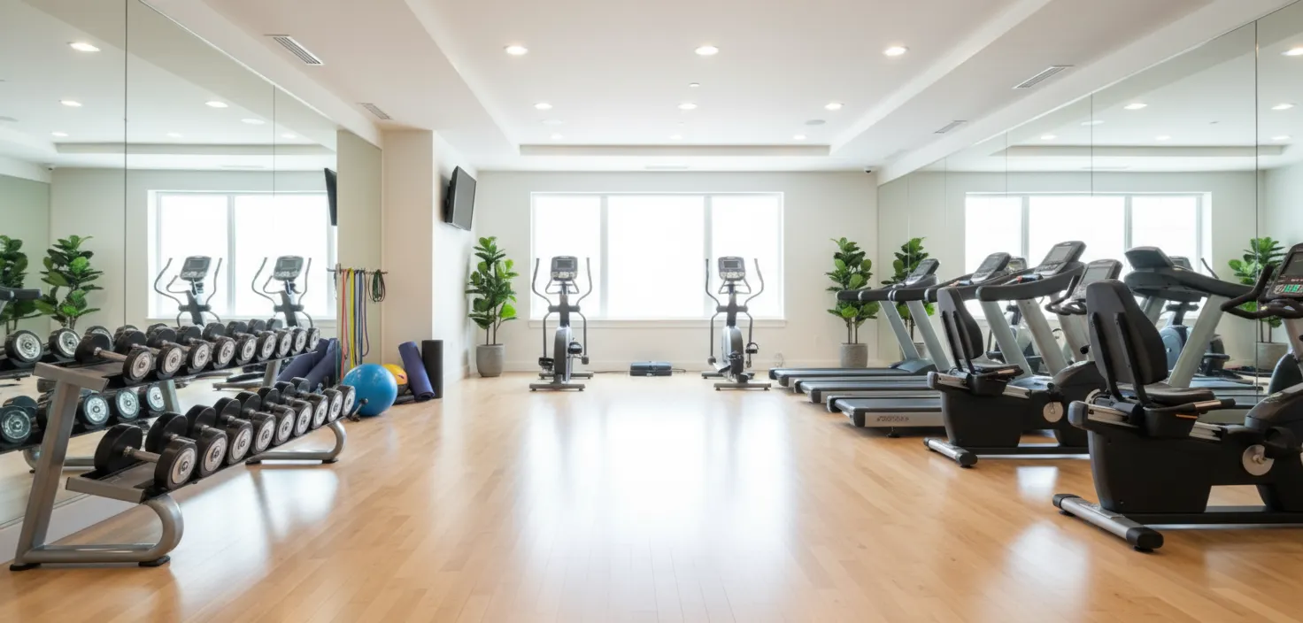 Gym after cleaning services